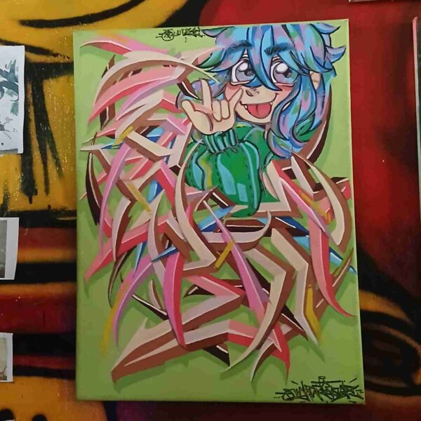 Lienzo A3 Graffiti Skecth
